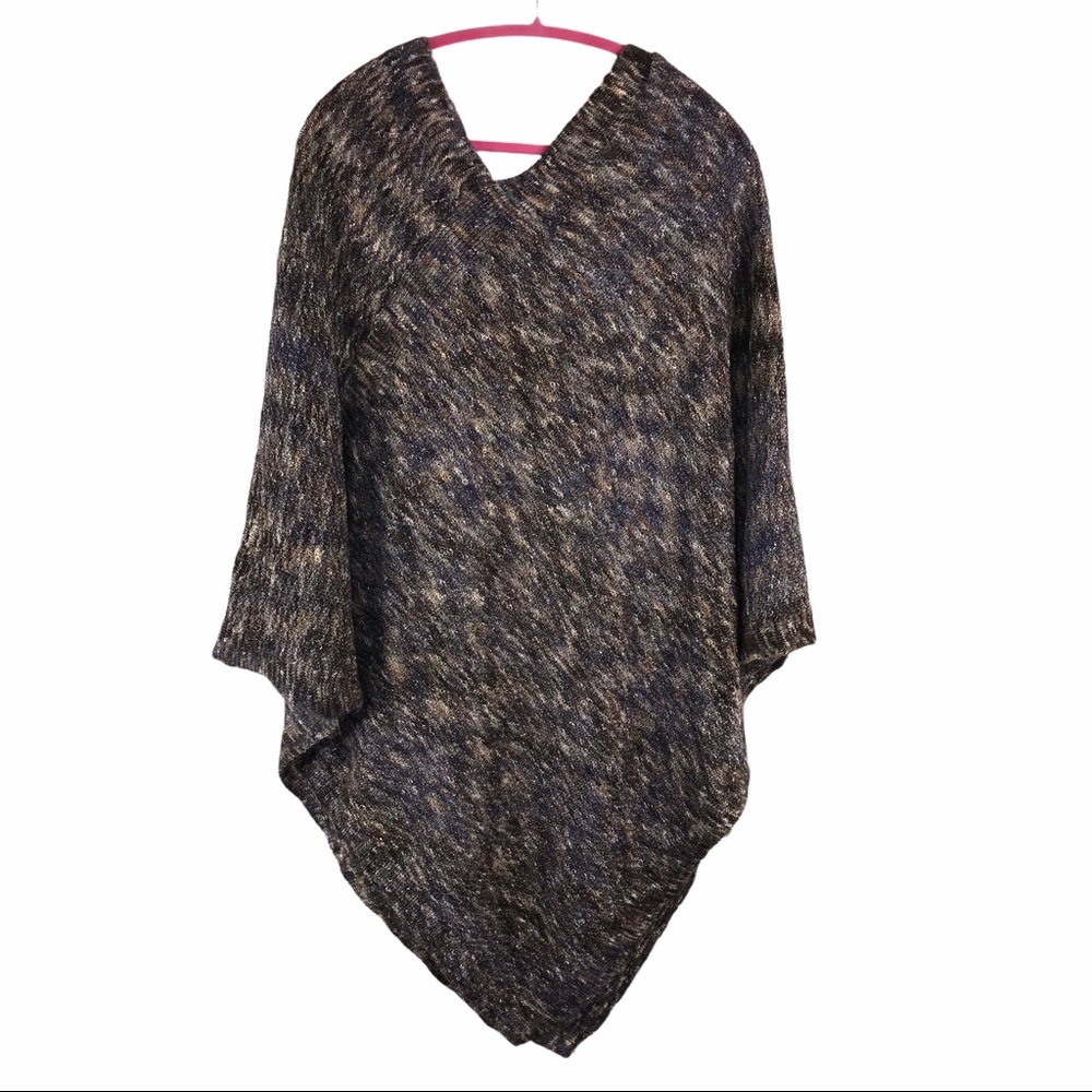 Beautiful Knit Marled Poncho - Picture 11 of 11